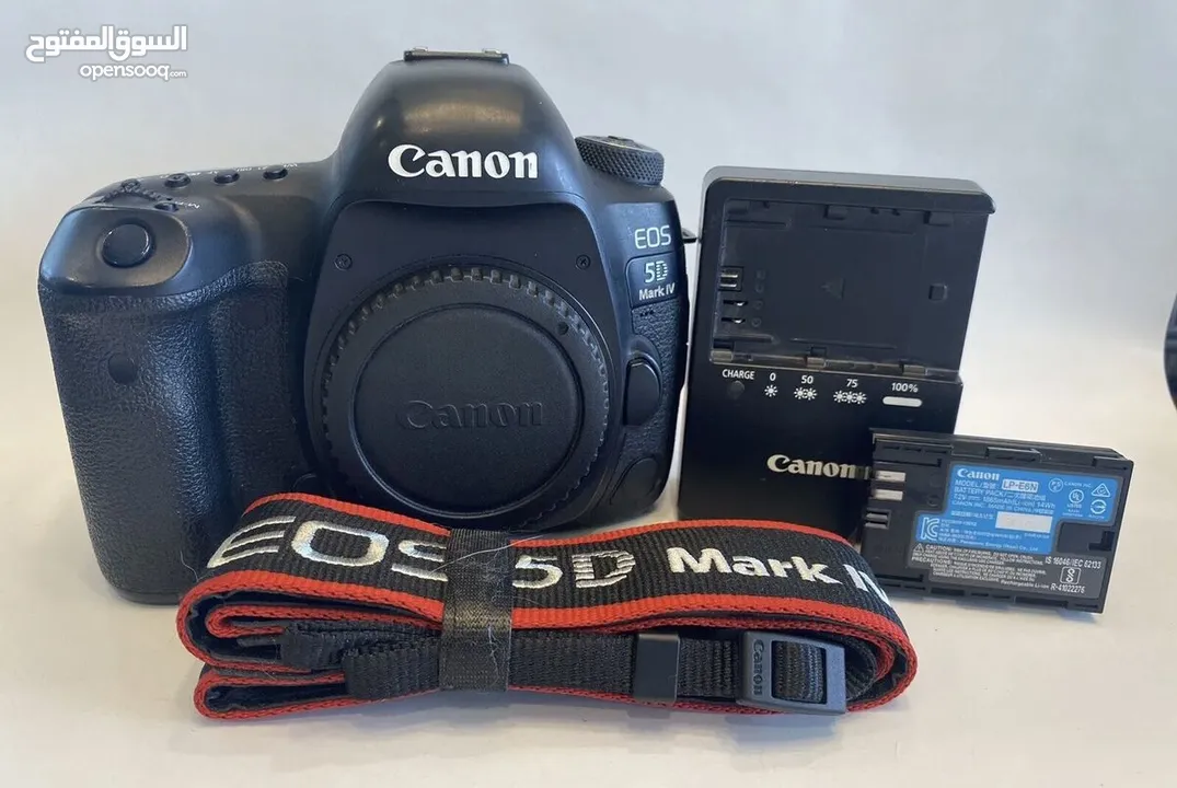 كاميرا كانون canon 5d mark4 IV للبيع مع عدسة كانون canon 50mm ET بسعر لقطة 900 دينار