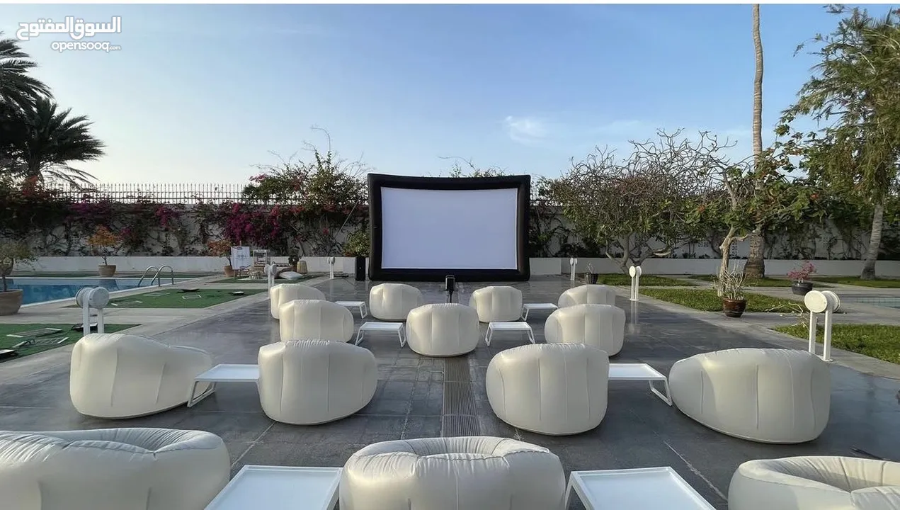 Inflatable outdoor 276inch screen