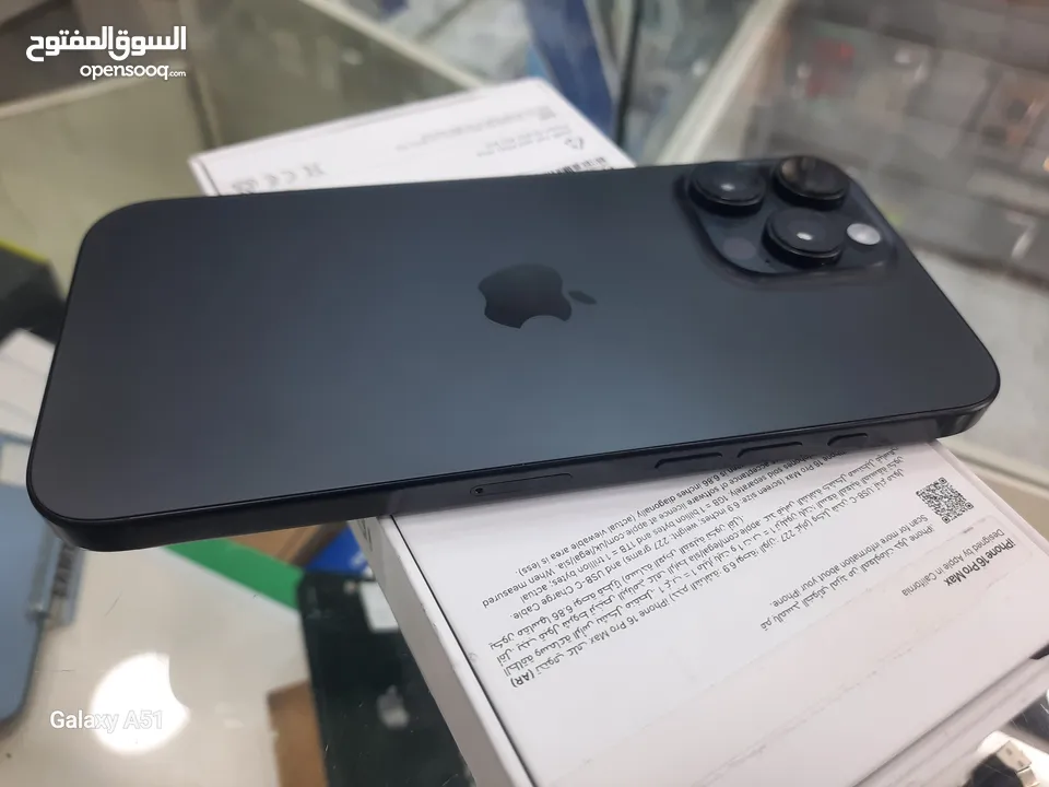 16 pro max  256G اسود عربي مفعل  فقط  قبل  يومين