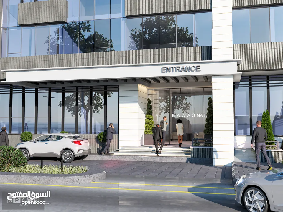 تملك مكتب بالطابق الرابع مع إطلالة شمالية شرقية بانورامية في Rawas Gate