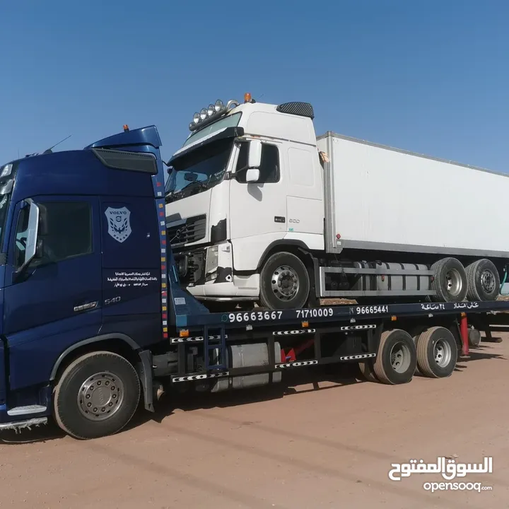 خدمات تحميل الشاحنات والمعدات إلى جميع دول الخليج