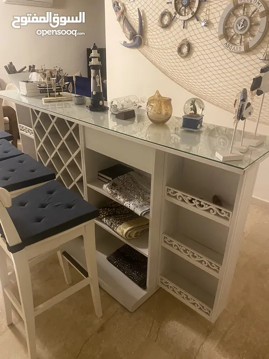 Counter with chair