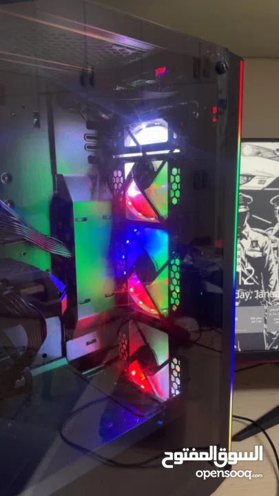 جهاز كمبيوتر شبه جديد بمواصفات عالية خاص بالألعاب مناسب جدا للشغل الثقيل