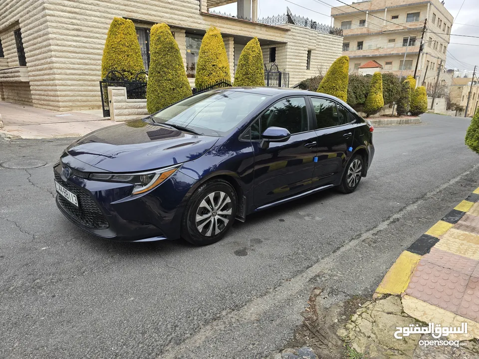 تويوتا كورولا 2021 ياباني بطارية ليثيوم قطعت مسافه 30 الف جمرك جديد بسعر مغري جدا