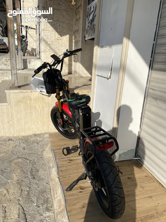 بسكليت كهرباء مستعمل شبه جديد Green Bike