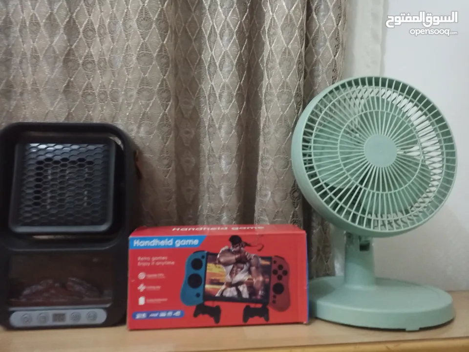 جهاز العاب و مروحة و دفاي كلو شغال ميه بل ميه السعر لقطة
