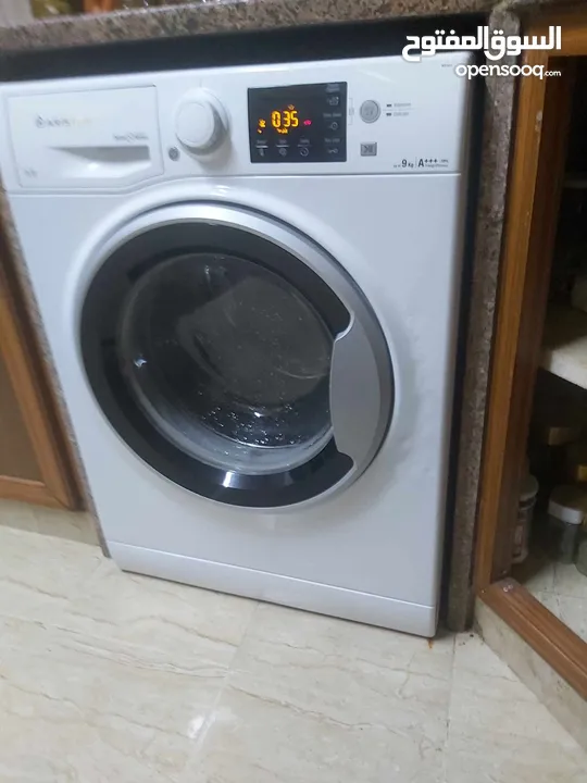 اقرا الوصف . اقرا الوصف.  غساله اريستون 9ك  فل انفيرتر. 1200دوره 16برنامج سوبر سايلنت