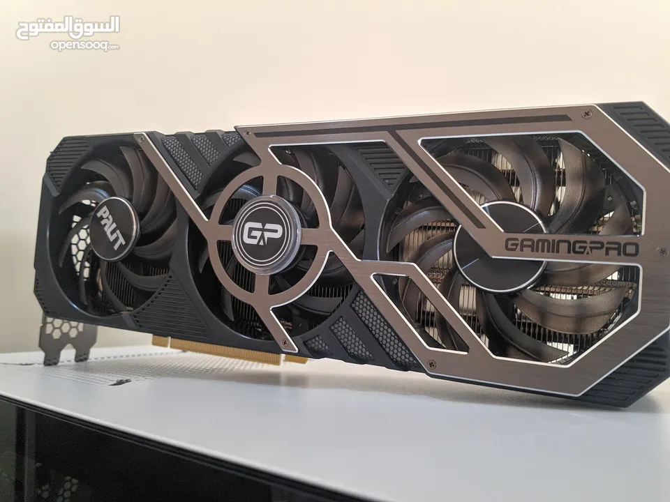 كرت شاشه مستعمل سنه ونص ثلث مراوح Rtx 3070 palit gamingpro (used) مسكر ومختوم عالفحص