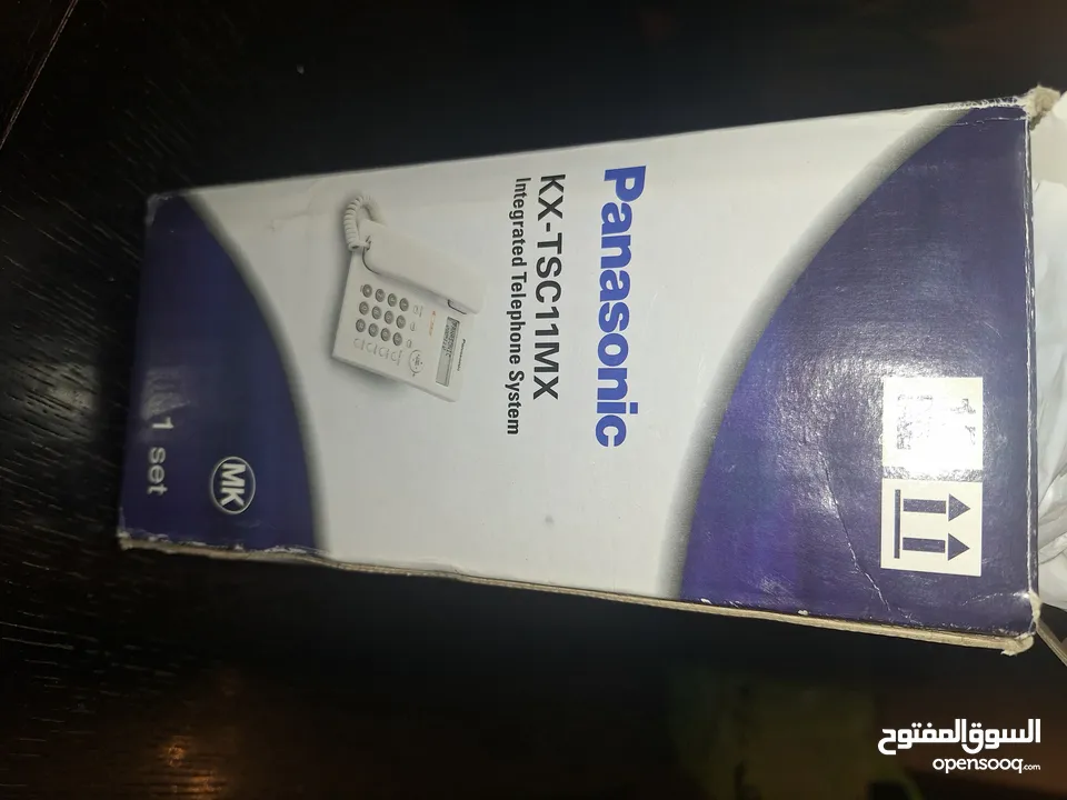 تلفون Panasonic لون اسود كاشف للارقام مستعمل وبحالة ممتازة للبيع