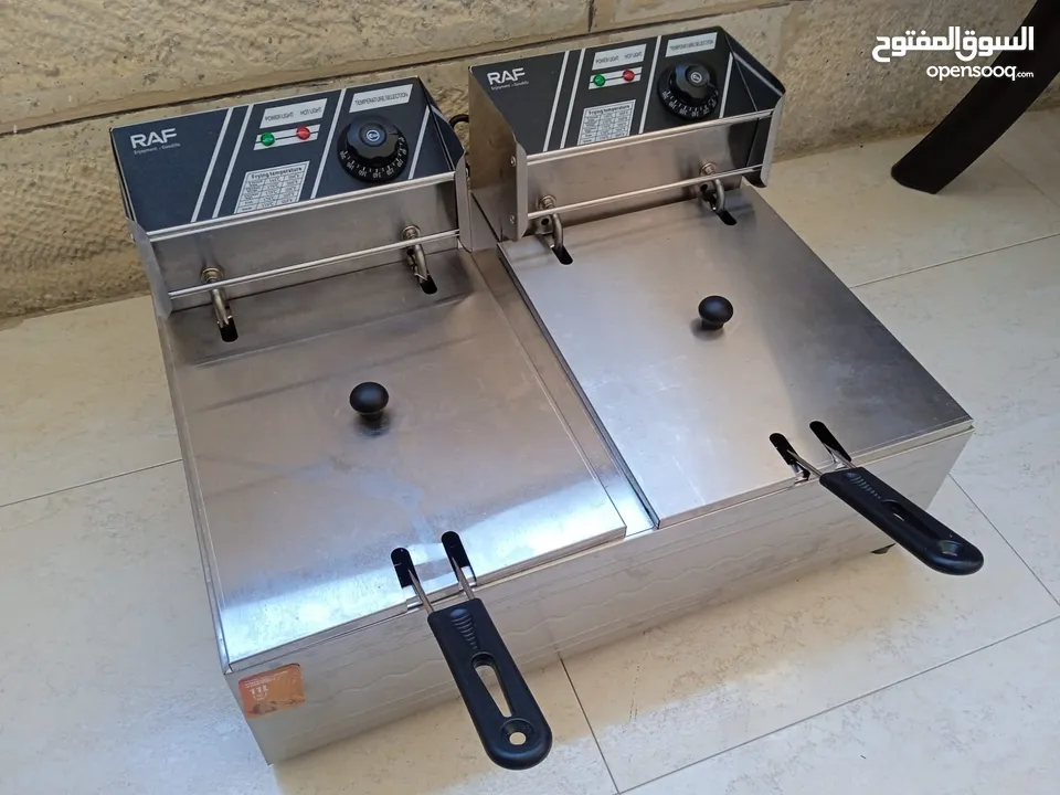 مقلى فلافل كبير وشيبسر كهرباء حوضين