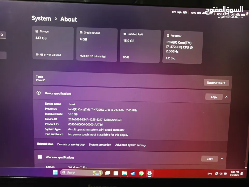 lenovo gaming laptop            السعر         ..................................