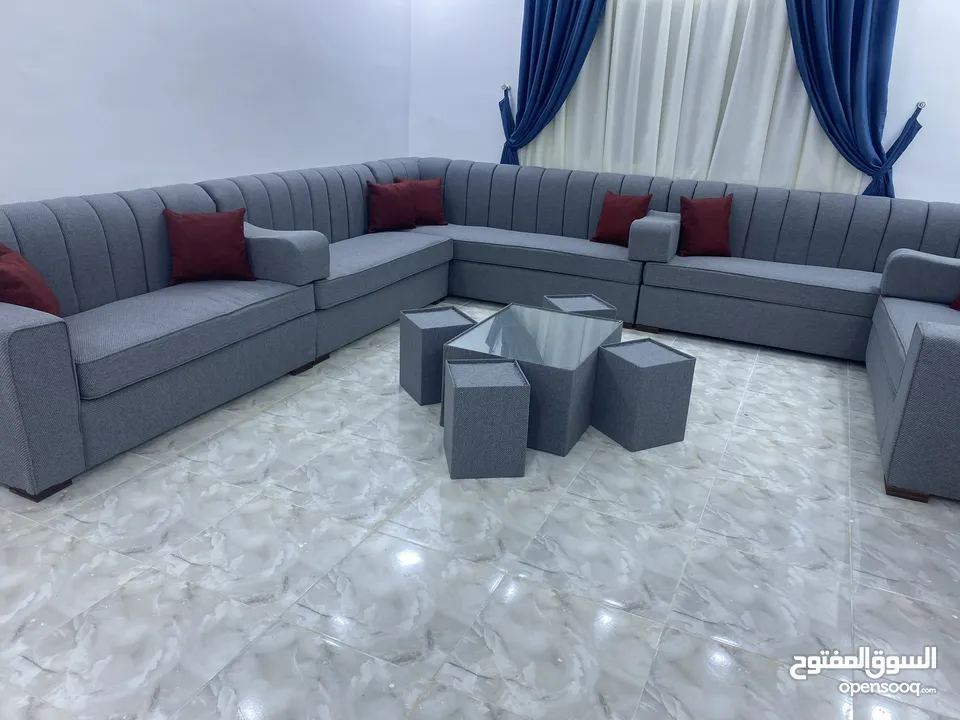 عرض خاص على جلسات الخليجية 17 مقعد + طقم طربيزاط مع مراكي + 10 مخدات