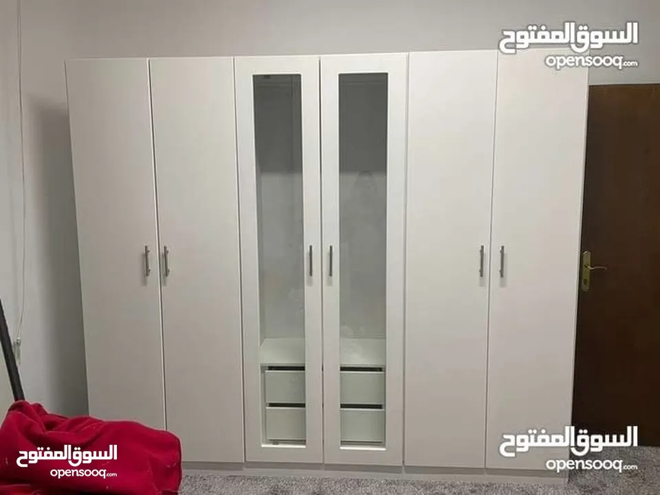 خزائن ملابس خشب لامنيت 18م جميع الوان حسب الطلب كفاله على جميع اعمالنا