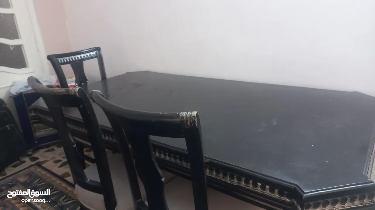 طاولة سفرة 5 كراسي مع طقم مورس 7 مقاعد