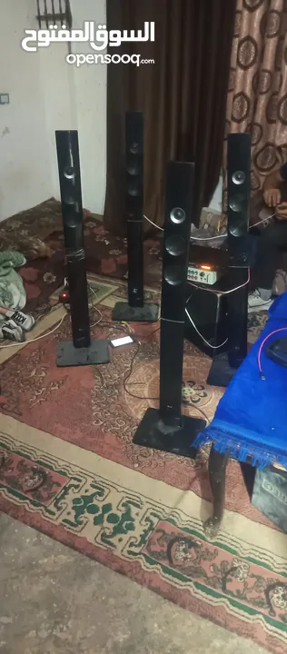 مسرح منزلي صوت بصلاه على النبي مع جهاز بيكو مع منظم صوتيات مع أربع سمعات