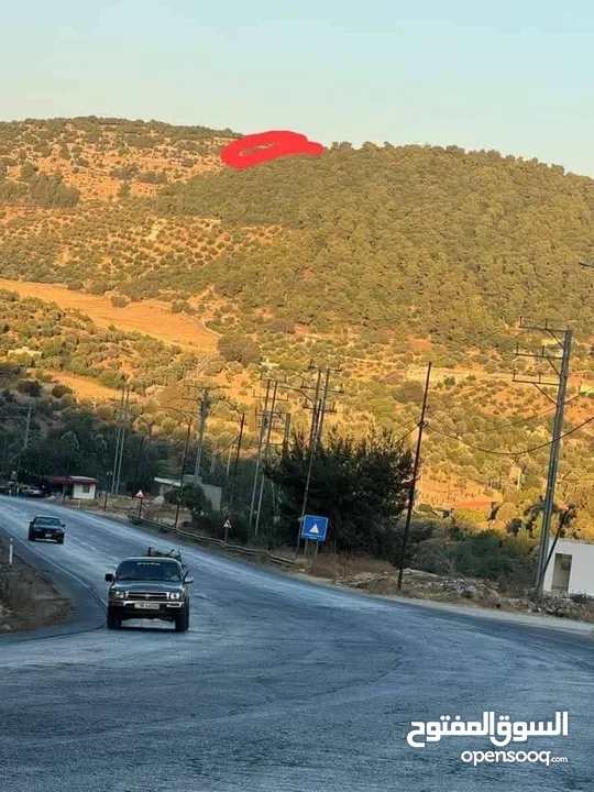 ارض زراعية مرتفعة اطلالة متميزة