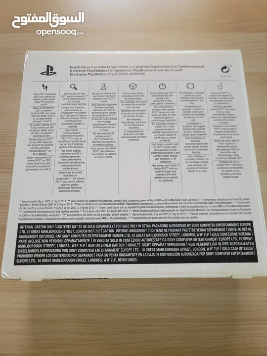 Playstation 3 12G in the original boxبليستيشن  3 في حال ممتازه مع البكس الأصلي 12 ج