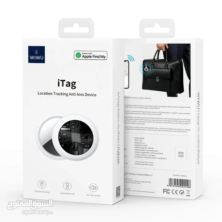 WiWU iTag Anti-lost Smart Tracker find location support apple find  -NEW -MEGAByte