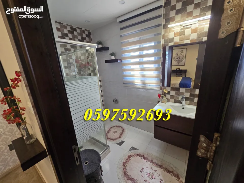 شقة فاخرة مفروشة للبيع رام الله الطيرة خلف جاسمن 185 م.