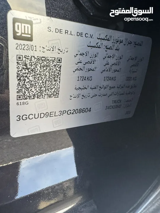 شفروليه سلفرادو ZR2 6.2 خليجي عمان 2023 ضمان الوكاله