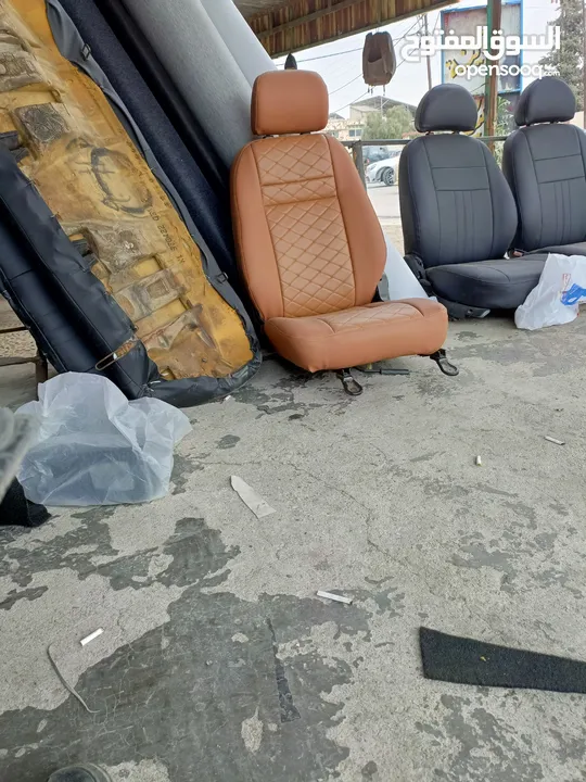 فرش سياره جاهز من افخم انواع الجلد والقماش واسعار مميزه تبدأ  من 15 دينار