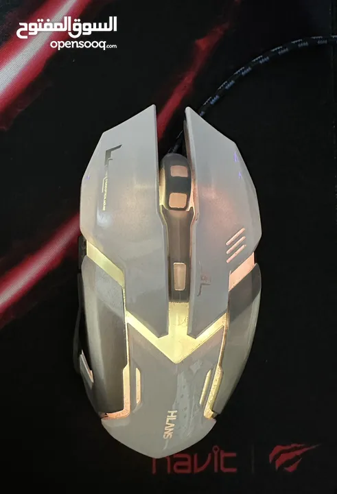 ماوس جيمنج ابيض  Gaming Mouse white RGB