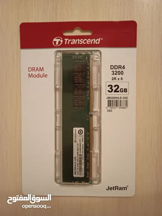 pc transcend DDR4 32 GB ram COMPUTER رامات كمبيوتر مكتبي 32 جيجا 