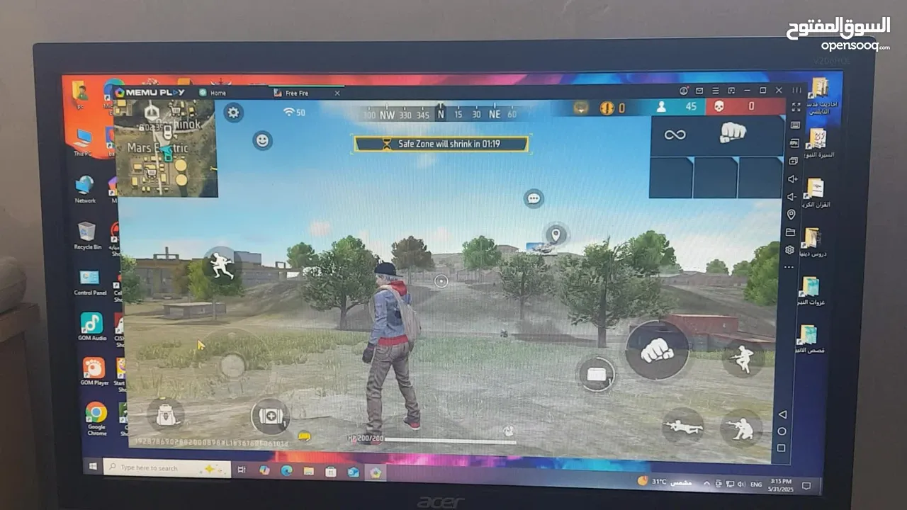 كمبيوتر pc Acer i5 ssd gta v grand pubg free fire