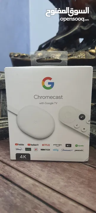 كروم كاست جوجل تي في chromecast google tv 4k أقل سعر