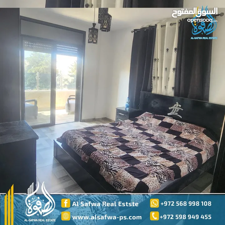 شبه مميزة مفروشه للايجار قرب بلديه رام الله