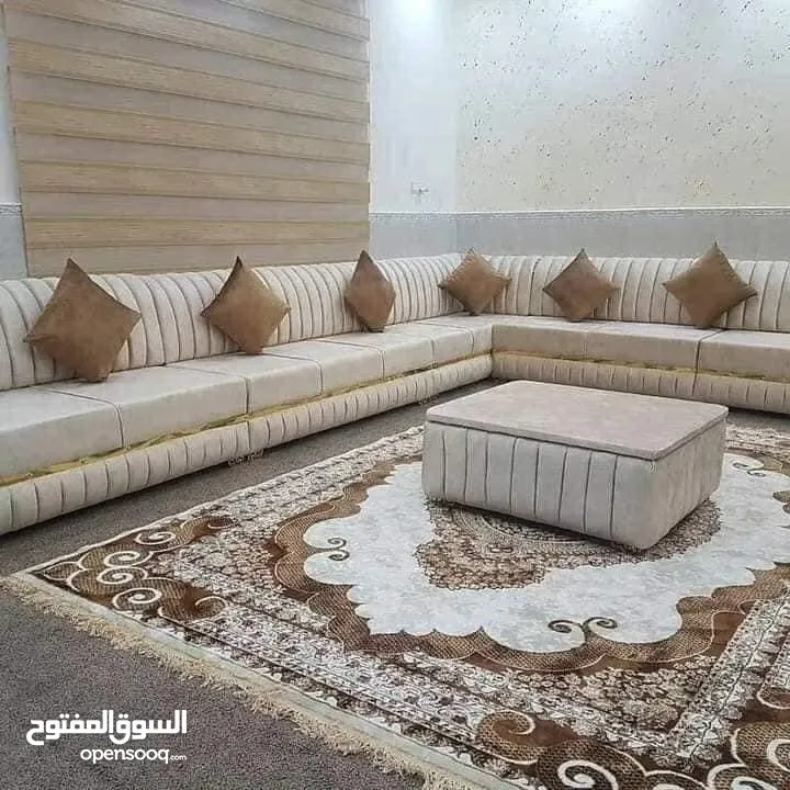 آحدث الموديلات على جلسات الخليجية 14 مقعد مع طقم طربيزاط ومراكي