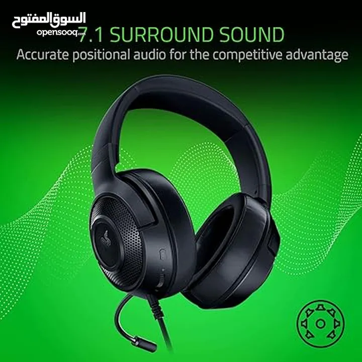 سماعة الألعاب Razer Kraken X خفيفة الوزن: 7.1 ريزر كراكين اكس خصم قوي قوي جداا