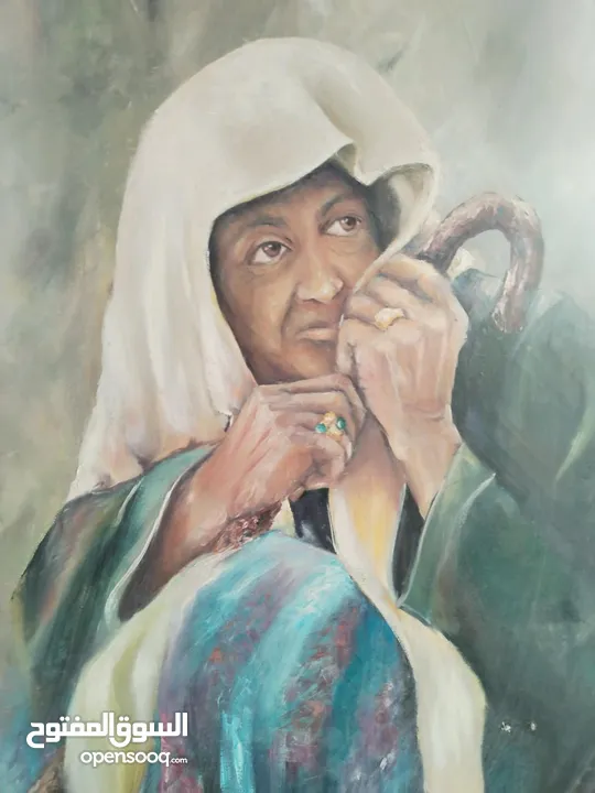 لوحة رسم زيتي واقعي (Oil Painting - Realism Style)