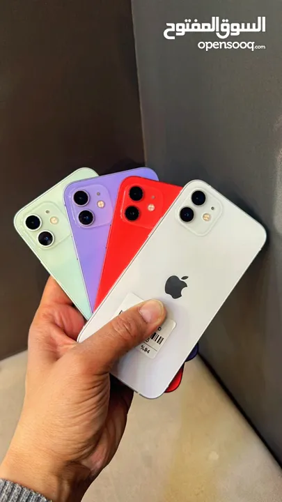 iPhone 12 64 GB  البطاريات من 88-93 مكفول اسبوعين