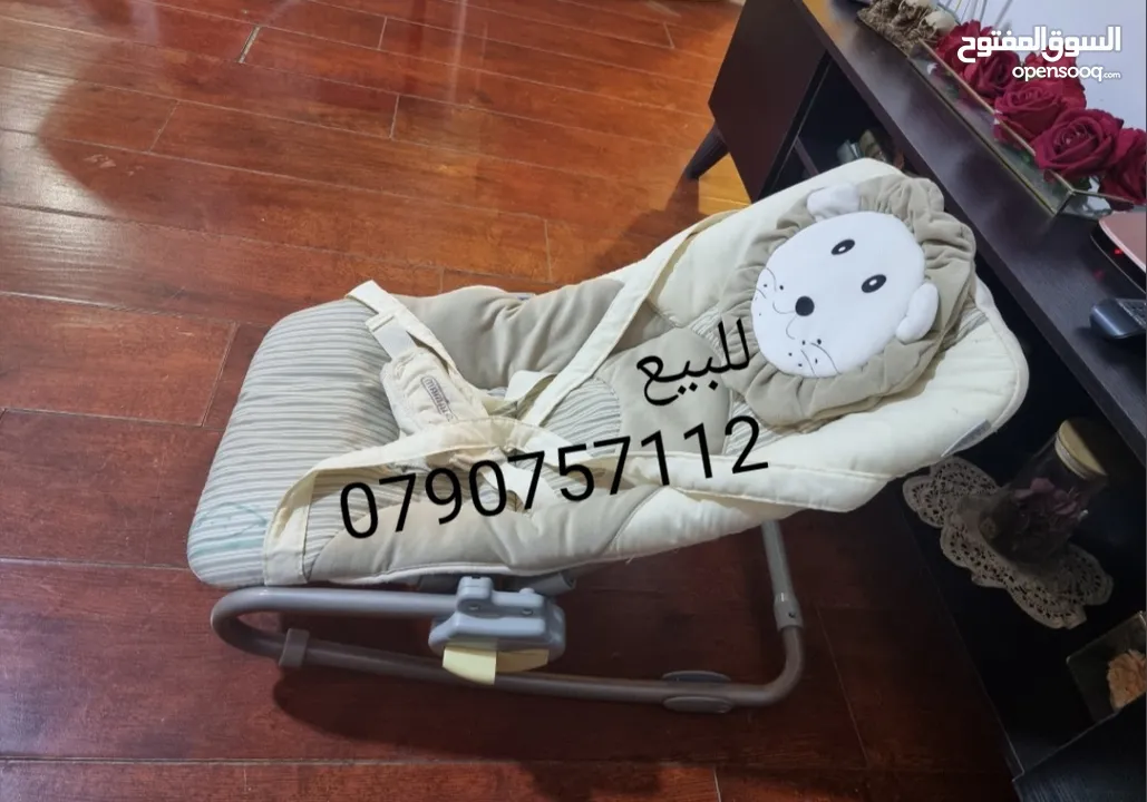أغراض بيبي للبيع شبه جديده