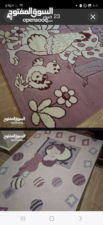 سجاد غرف أطفال وضعه ممتاز للبيع المستعجل بسبب الرحيل