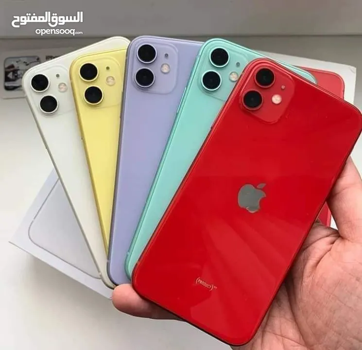 ايفون 11 اصلي جيجا 64 و 256 بطارية مشكل هدية كفر ولزقة وشاحن الاصلي متوفر توصيل