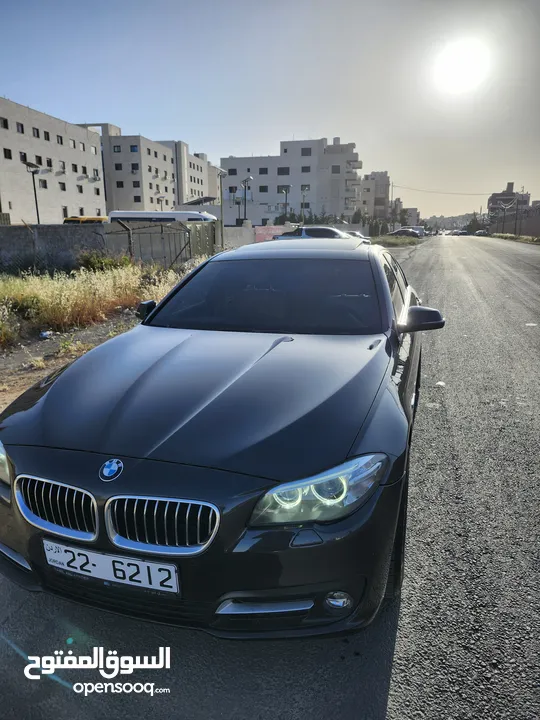 BMW 520 موديل2014 فحص كامل فل كامل   ممشى قليل بحالة الوكالة