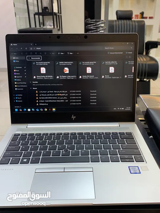 لابتوب اش بي (hp) مستعمل بحالة الوكالة المعلومات موضحة بالصورة الجهاز فل نظافة