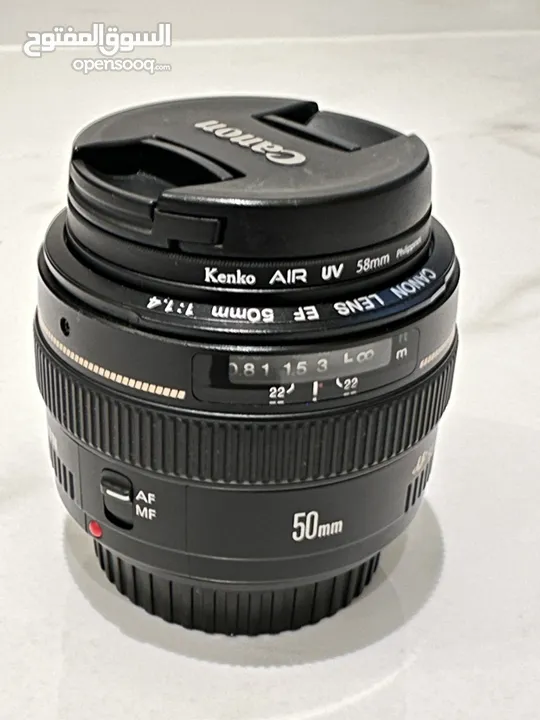 Canon lens EF 50mm 1.4 ultrasonic