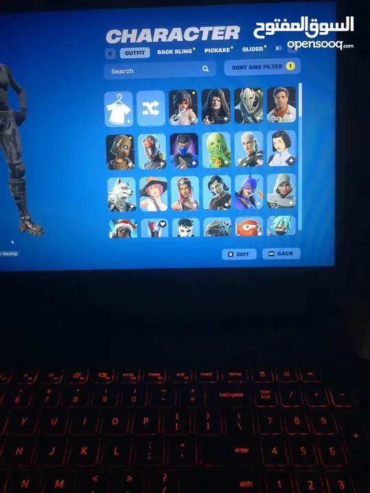 حساب ايبك قيمز وحساب فورت نايت سيزون ثالث وطور الزومبي  للبيع بسعر مرتب
