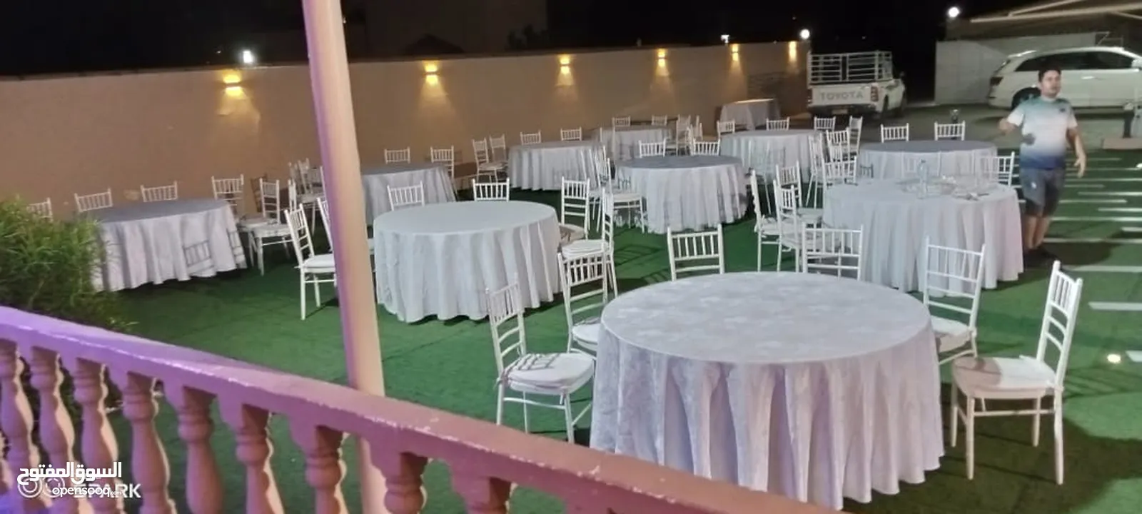 Glory events and wedding service we have tables chairs wedding stage fairy lights vip tents air cool