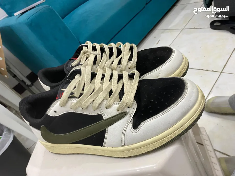 Travis scott low dunk olive /ترافيس سكوت لو اللون الزيتي-اسود