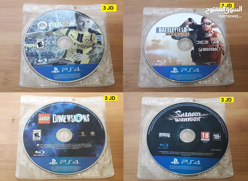 ايادي بلايستيشن 4  ممتازة جدا PS4 Controllers متوفرالعاب