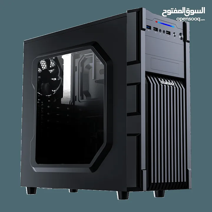 كيس جيمنغ  من جيماكس مضيئ رجب تصميم للحرارة GAMEMAX  GM-ONE RGB BK Case Gaming