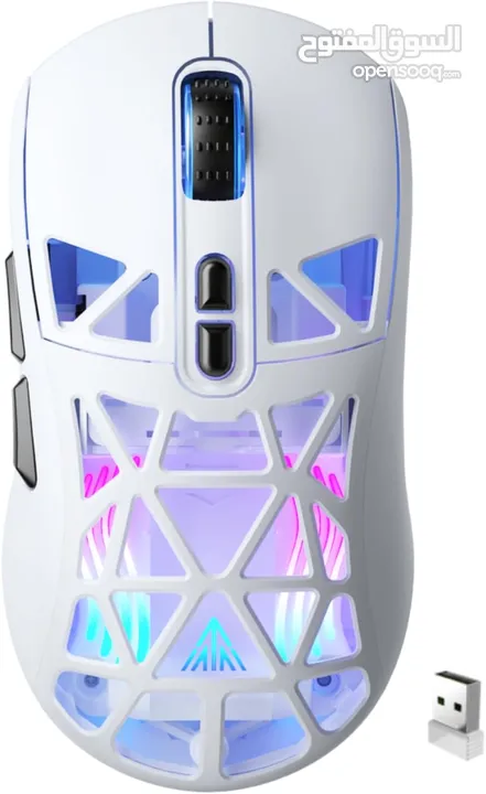 SOLAKAKA SM802 RGB Tri-Mode Gaming Mouse ماوس لاسلكي جيمنغ