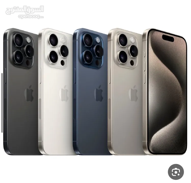 Iphone 15 pro max 256GB ايفون 15 برو ماكس 256 جيجا  جديد مسكر فلكرتونه كفاله 3 سنوات