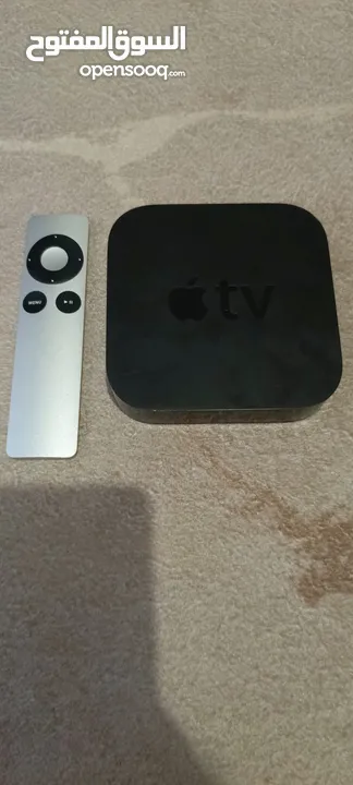 أبل tv شغال فحص معاه ريموت بحالة ممتازة