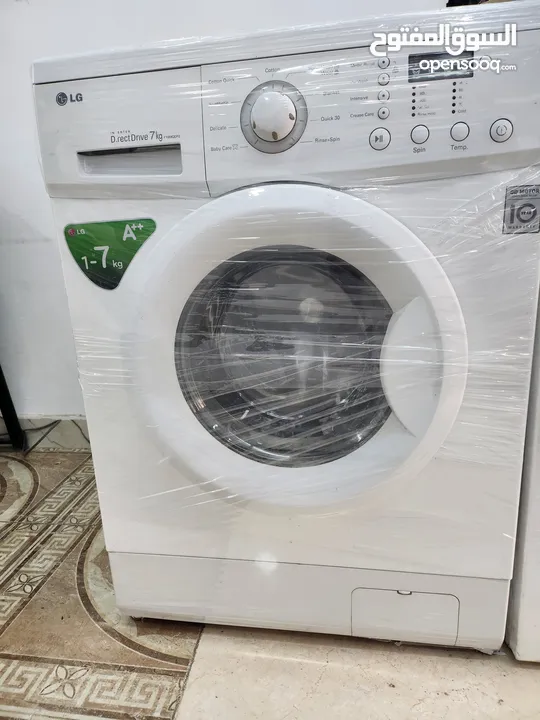 غسالة LG , direct drive 7kg / Samsung 8kg/BEKO 9kg/BEKO 7kg  مستخدم بحالة وكالة كفالة 6 شهور