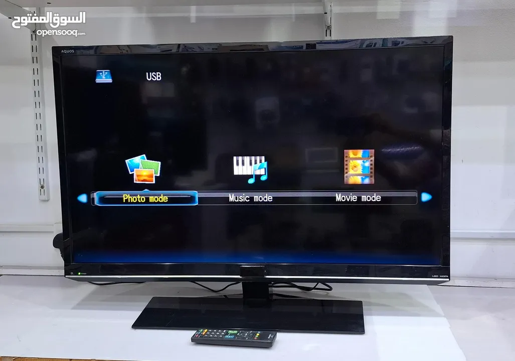 SHARP AQUOS 39" LED TV With Remote & Wall Bracket Good Working Condition (Only In 45/-BD)